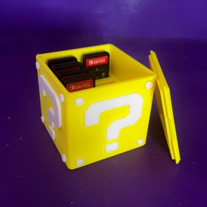Caja de Almacenamiento Cartuchos Switch Bloque Interrogante